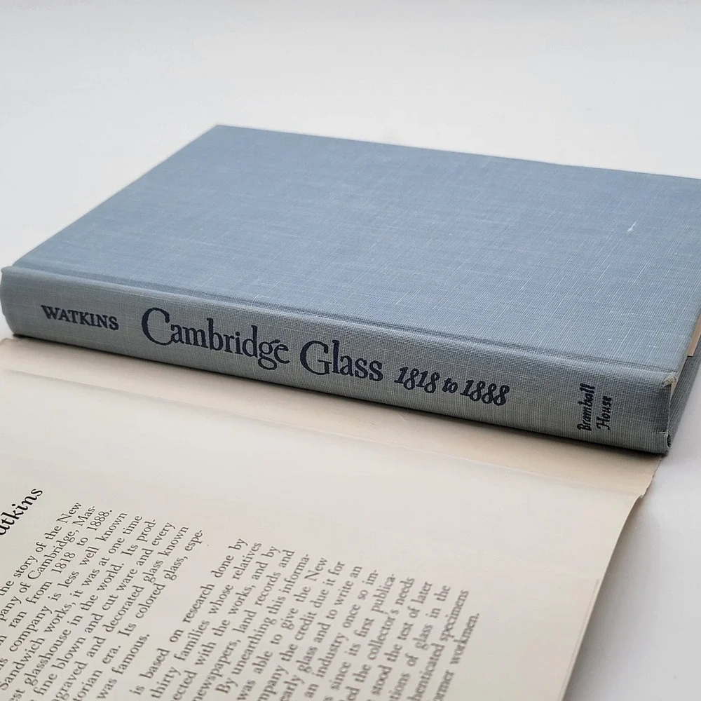 Lura Woodside Watkins Cambridge Glass 1818 to 1888 Hardcover Bramhall House GOOD